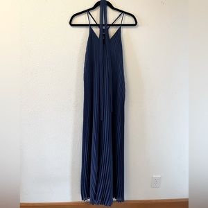 Victoria’s Secret Light Navy Pleated Maxi Size S